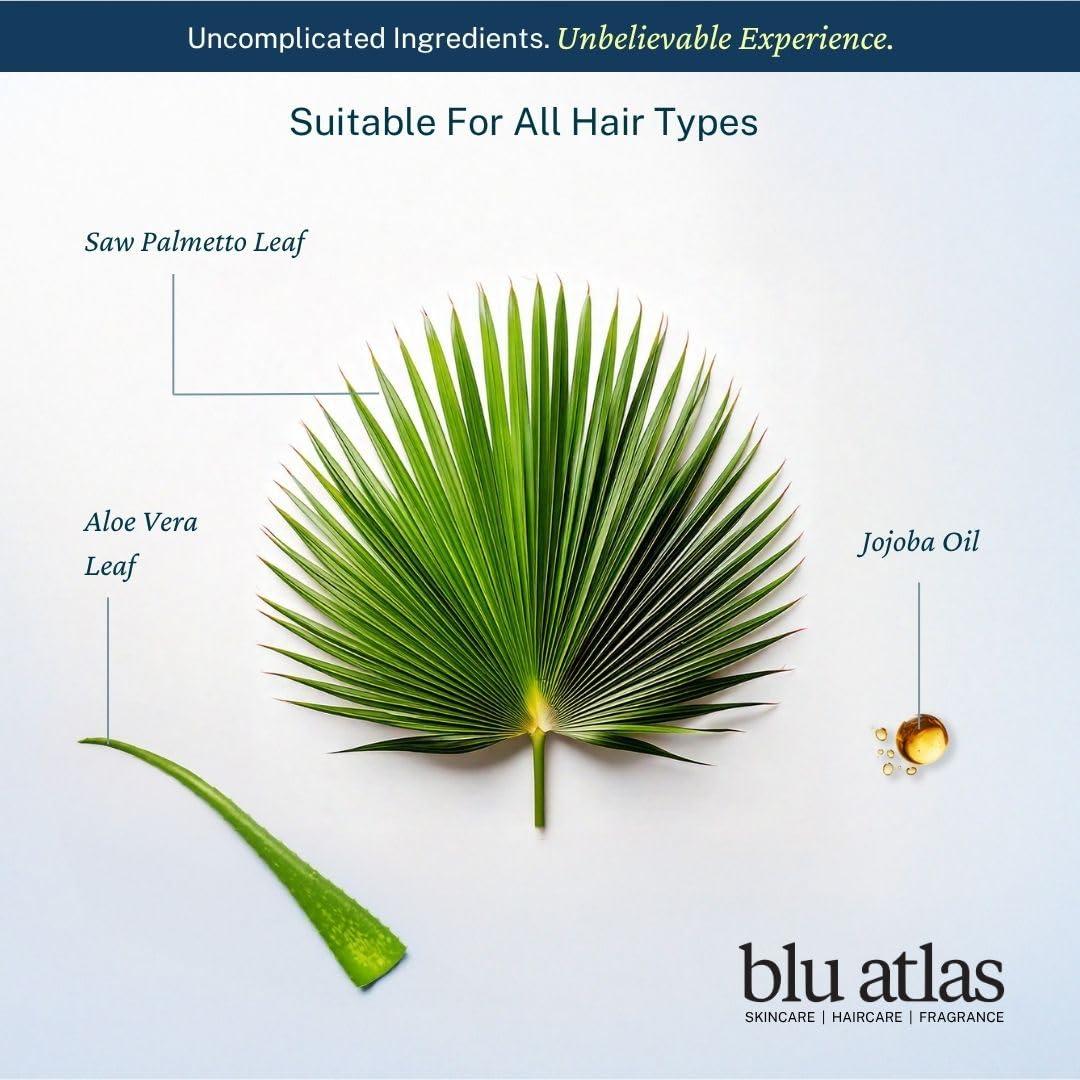 Blu Atlas Blu Atlas Men\'s Natural Shampoo - For All Hair Types - Gentle Cleansing, Deep Hydrating Shampoo Vegan Sulfate and Paraben-Free- Classic Scent, 16 oz.