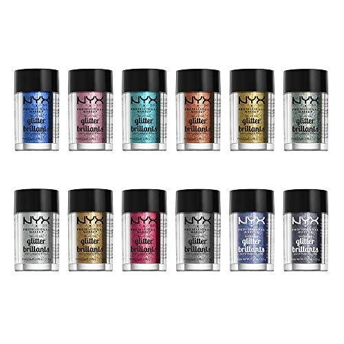 NYX PROFESSIONAL MAKEUP NYX PROFESSIONAL MAKEUP Face & Body Glitter, Gold (Pack of 2)
