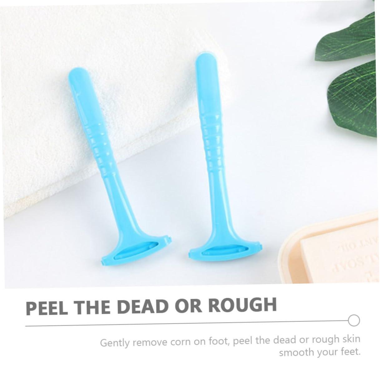 Healeved Healeved 5pcs Scraper Foot Razors Remover Shaver Foot Care File Scrubber Foot Rasp Hard Skin Shaver Dead Skin Remover for Feet Pedicure Shaver Portable Foot Grinder Trimmer Removers Pp Blue
