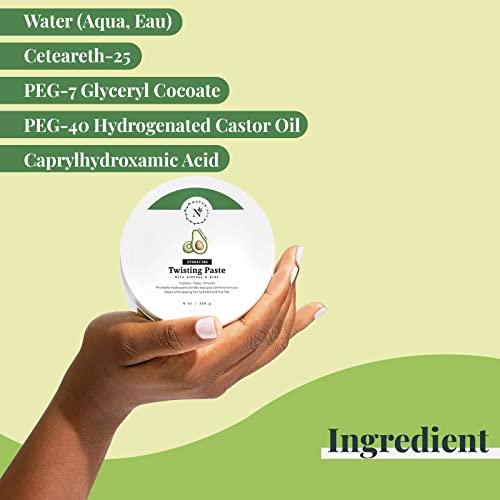 Naturall NaturAll Avocado & Kiwi Braiding Gel - Infused with Avocado, Kiwi & Special Extracts - Sulfate-Free Loc Gel for Retwisting Dreadlocks - Hydrating & Moisturizing Gel for Dreadlocks (8 OZ)