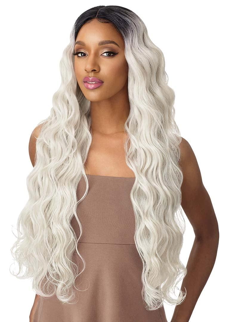 Outre Outre Purple Pack Weaves Yaki Wavy Style Human Hair Blend - NATURAL BODY 36 Inch (DR3/BAPK) 1.0 Count