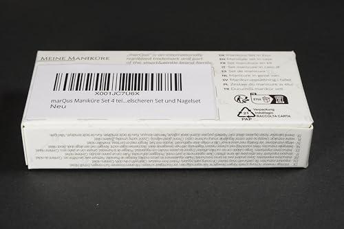 marQus marQus manicure set 4-piece travel set with file from Solingen nail care set nail scissors set and nail set