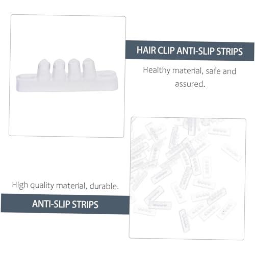 NOLITOY NOLITOY 100 Pcs Anti- Slip Hair Clip Anti-slip Strips Hair Clip Bulk Hair Clips Transparent