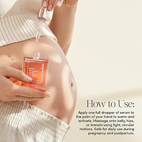 Evereden Evereden Golden Body Serum 3.4 fl. oz. & Petit Bouquet Belly Serum, 1.7 fl oz. | Clean & Vegan Women\'s Belly Oil for Pregnancy and Postpartum Maternity Skincare | Non-Toxic Ingredients