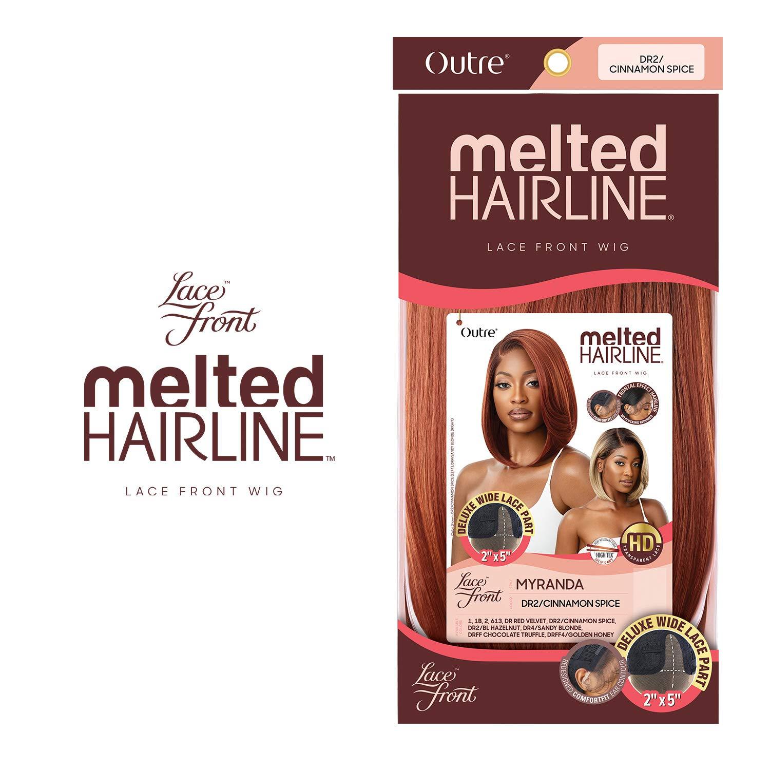 Outre Outre melted Hairline Lace Front Wig Deluxe Wide Lace Part 2x5 HD Transparent Lace MYRANDA (DR2/CINSP)
