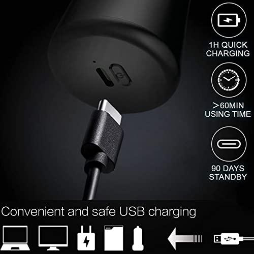 CHENTIAN Pocket Size Washable Electric Razor, Mini Portable Electric Shaver for Men, Small Form Factor But Clean Shave, Easy to Clean, Suitable for Carrying Around. (2 Color)