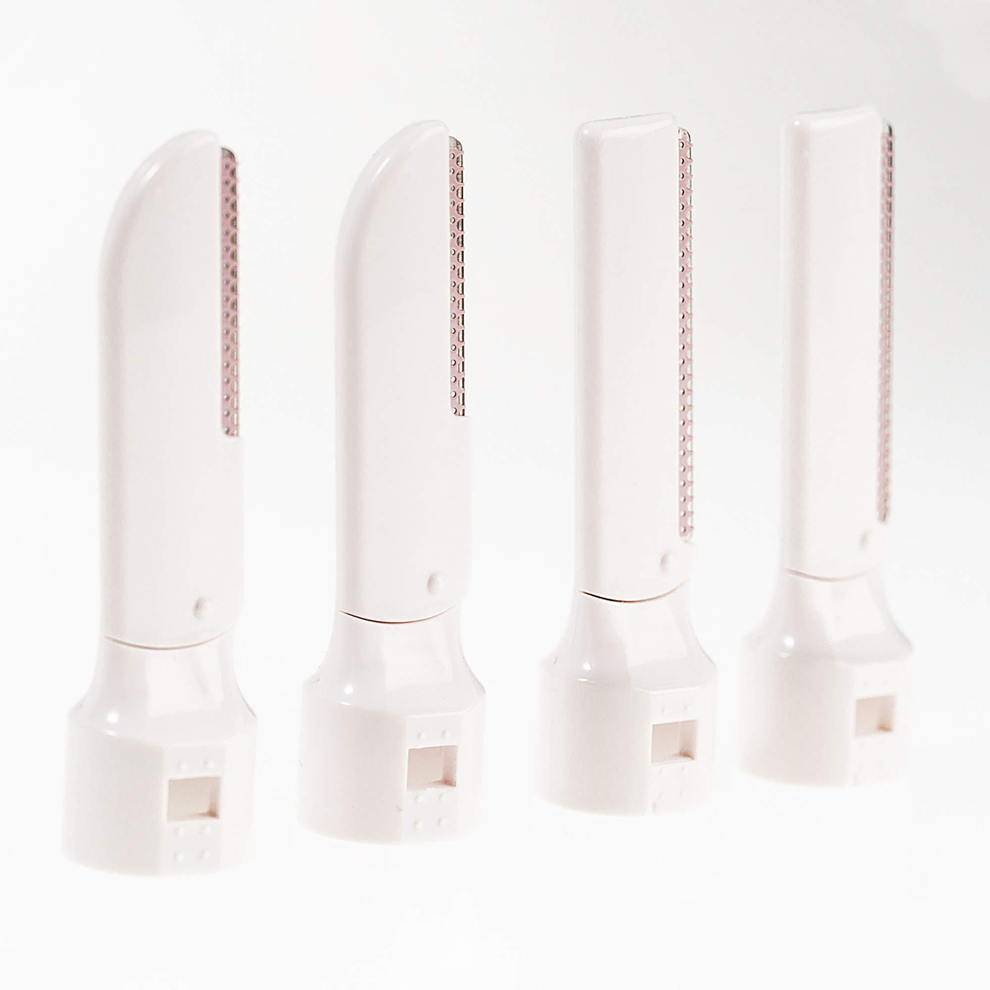 About Face About Face Sonic Beauty-Wand Refill Blades for Exfoliating, 4 Pack Includes 2 Facial Blades & 2 Brow Blades