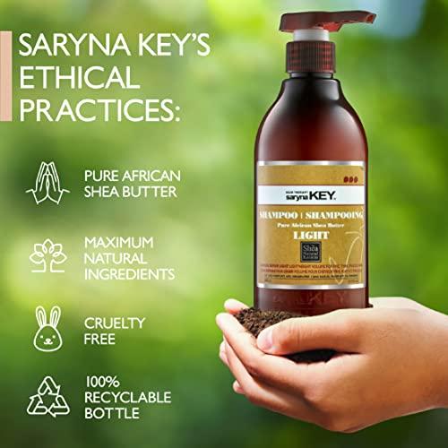 Saryna Key Saryna Key Damage Repair Light Shampoo (300ml/10.14oz) - Shampoo with Pure African Shea Butter Hair Shampoo for Dry frizzy and Damaged Hair - Excellent Rinse Out Moisturizing