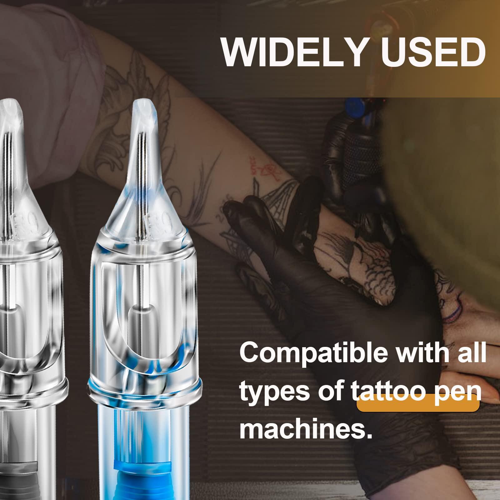 TONBAO Tattoo Cartridge Needles - TONBAO 20pcs Round Shader #12 Standard 1207RS Mixed Size Tattoo Gun Needles