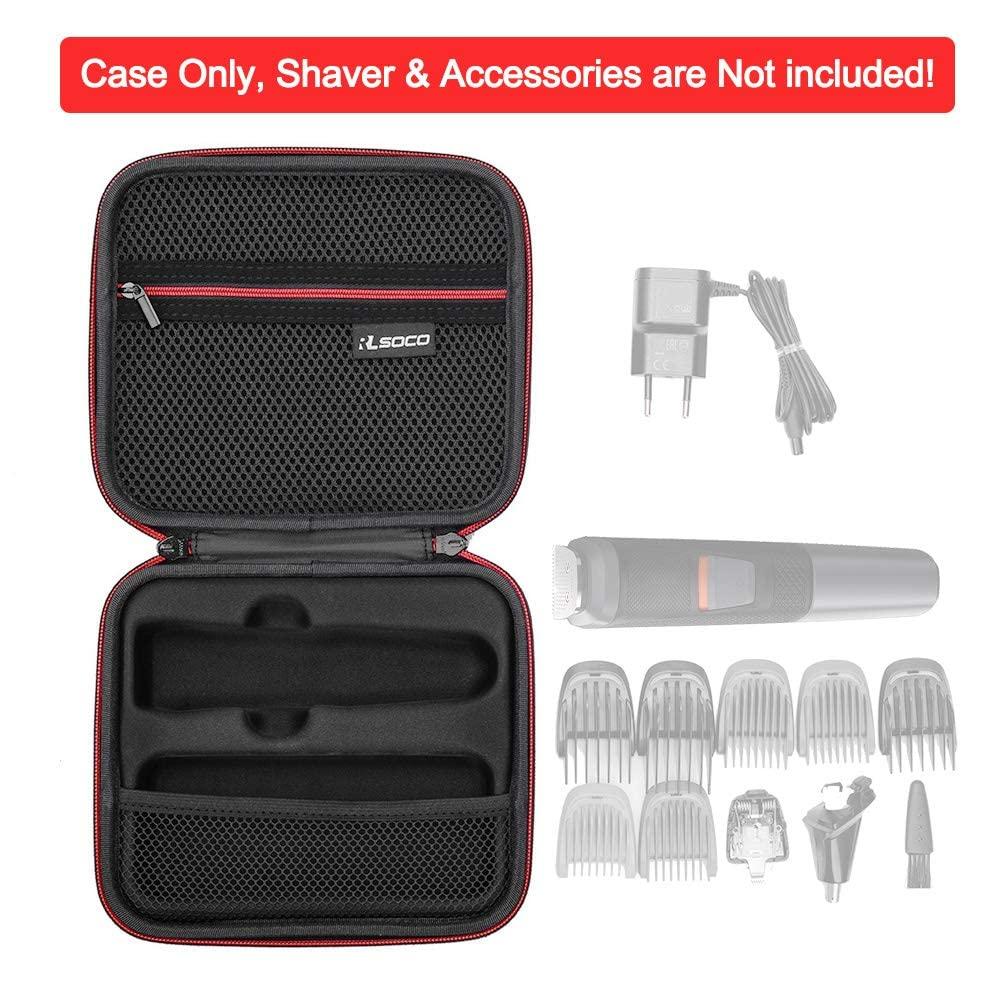 RLSOCO RLSOCO Hard Case for Philips Norelco Multi Groomer All-in-One Trimmer Series 3000 & Multigroom Series 5000,Fits for Philips MG3740/40,MG5910/49,MG3750/60,MG5750/49,MG3910/40