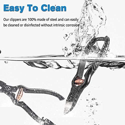 FERYES FERYES Precision Toenail Clippers for Thick or Ingrown Toenails - Secure and Stylish Design Thick Nail Clipper - W/Leather Case