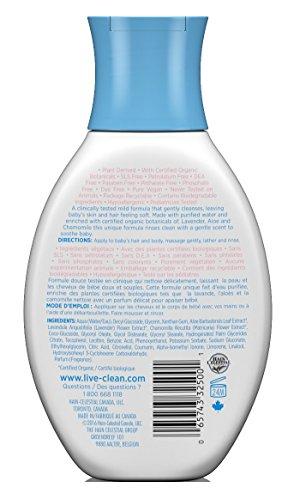 Live Clean Live Clean Baby Shampoo & Wash Tearless 10 Ounce (295ml) (2 Pack)2