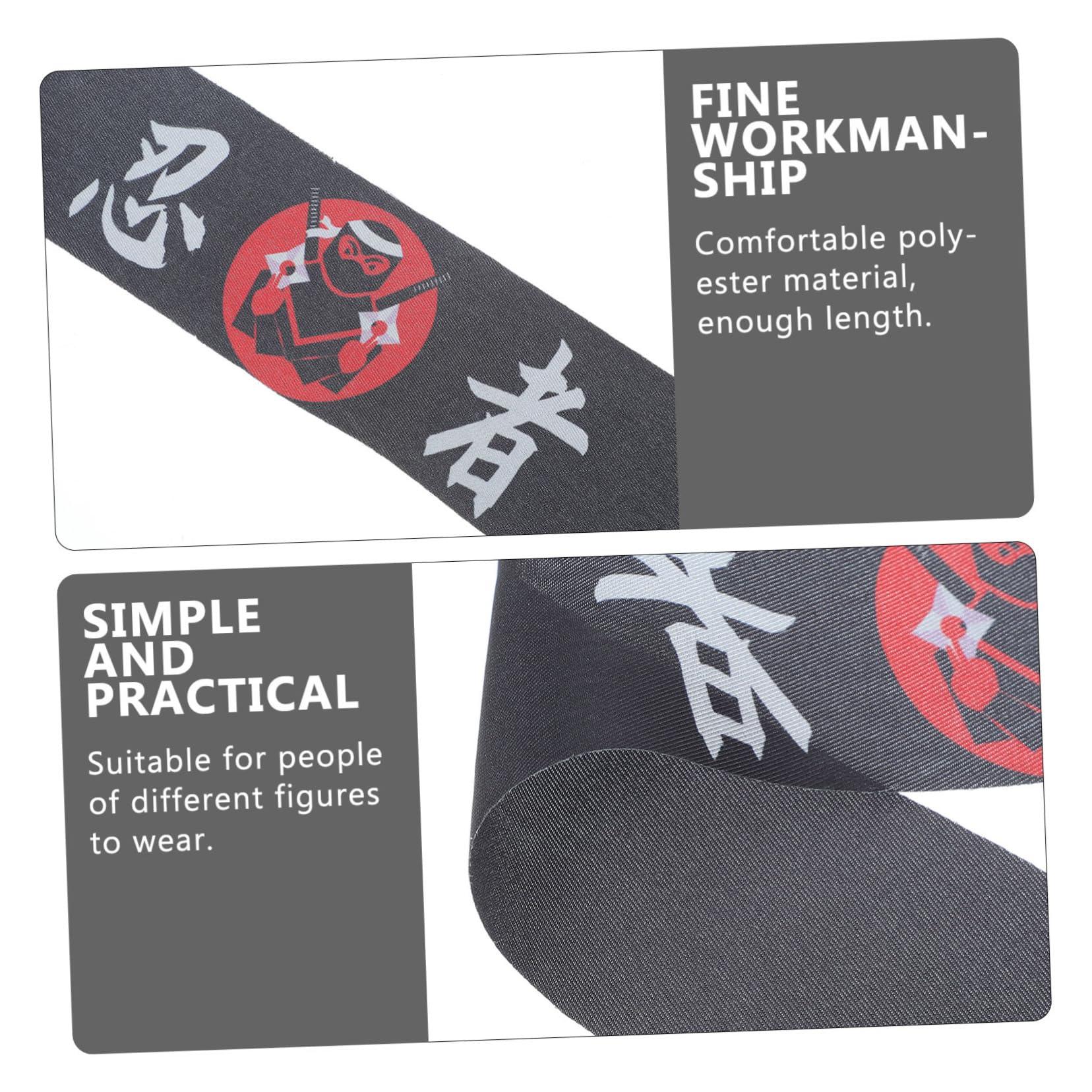 Cabilock Cabilock Japanese Headscarf Headband Sushi Costume Reusable Headband Japanese Cooking Costume Chef Headbands Chef Karate Headband Decorative Karate Headbands Karate Accessory Polyester