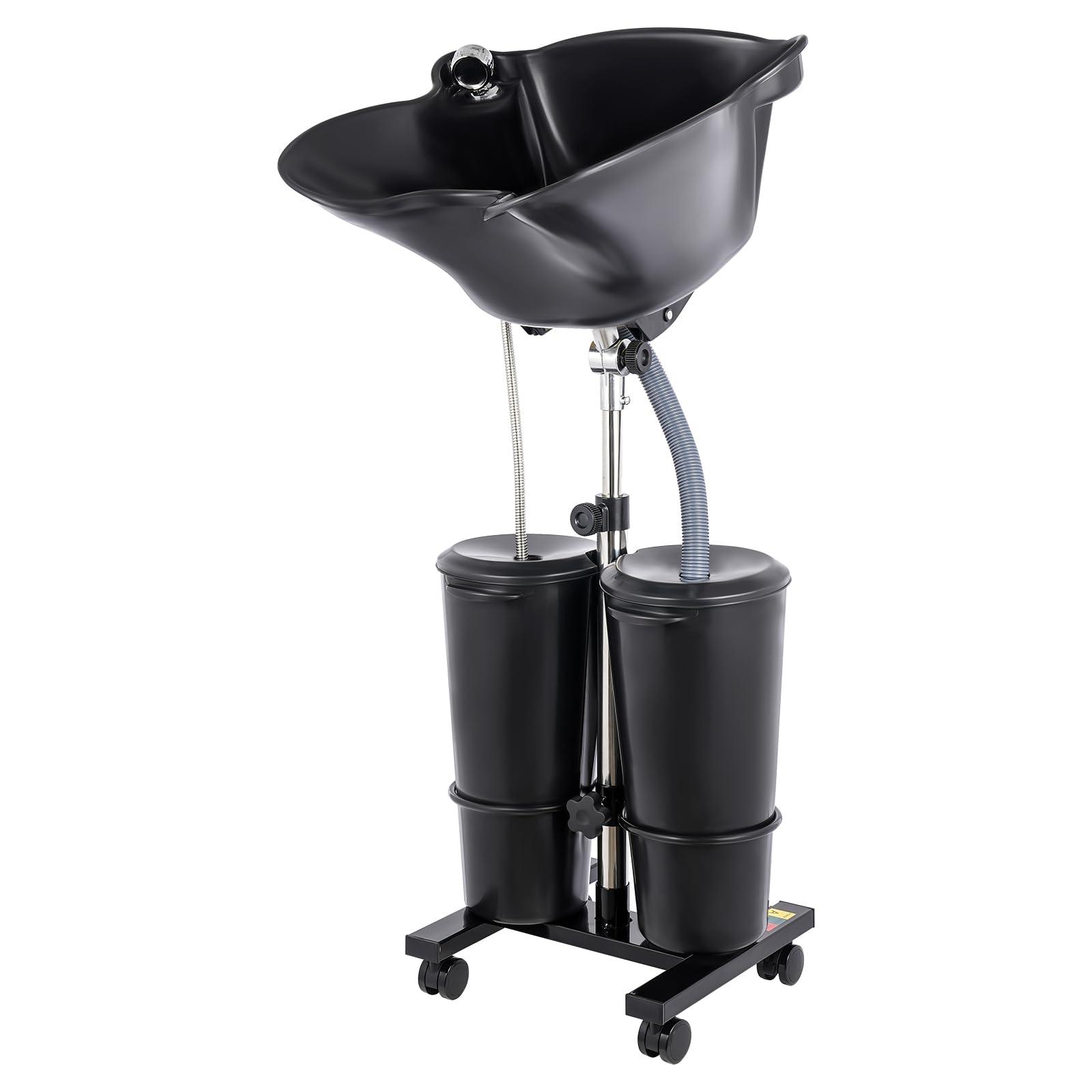 GDAE10 Hair Washing Sink, Portable Shampoo Basin Sink,Hair Washing Basin for Home Barber Shop Beauty Salon,Portable Shampoo Sinkwith 2 Buckets