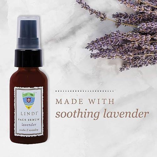 Lindi Skin LINDI SKIN Lavender Face Serum - Ultimate Moisture and Comfort To Restore Your Skin Immediately - Reduce Facial Rash, Redness, and Itching - Relieves Uncomfortable Effects of Chemo Rash(1 fl oz)