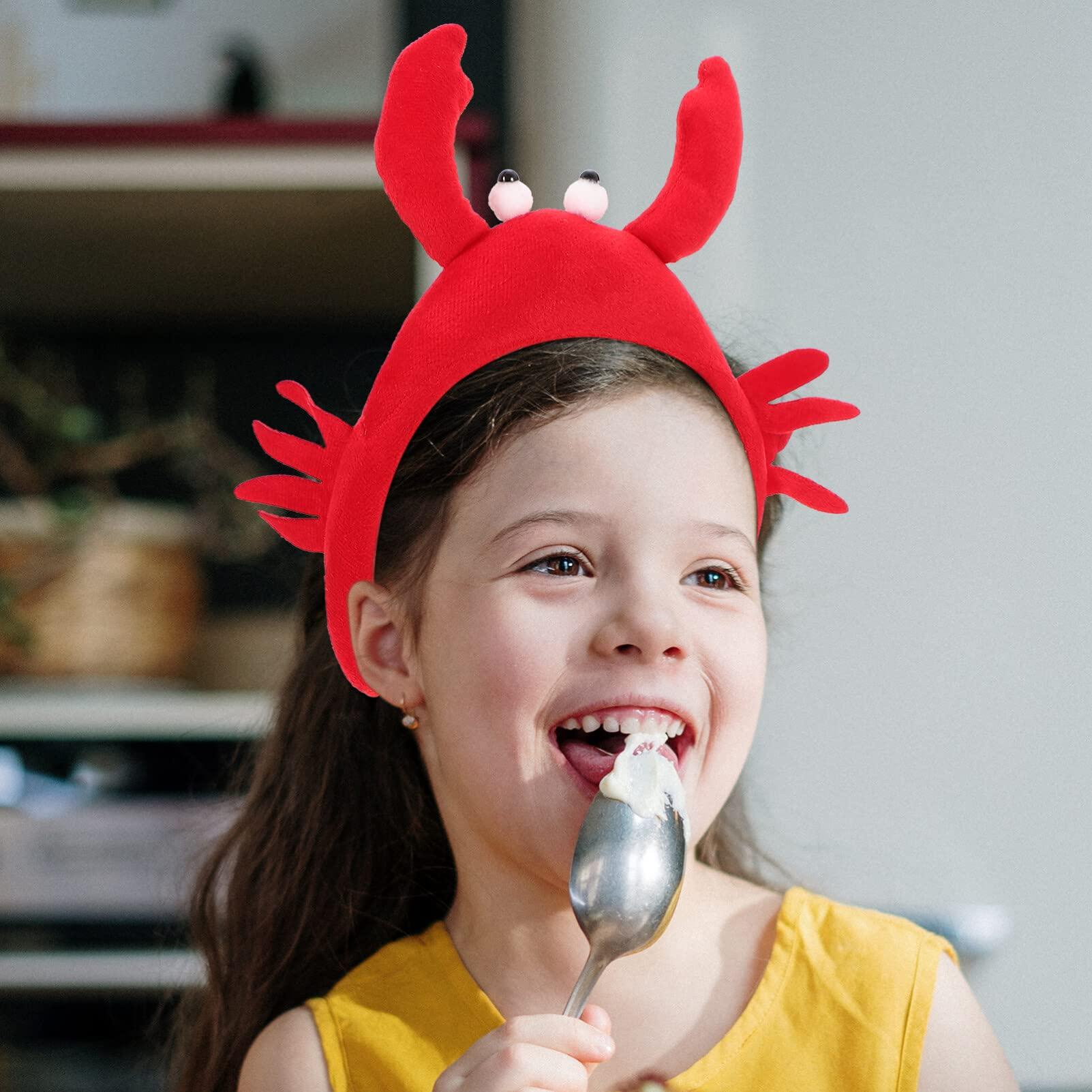 Beaupretty Beaupretty Lobster and Crab Headband crayfish claws headband halloween head boppers ocean decor funny headband lobster head bopper party head boppers party headband pop fabric party hat child