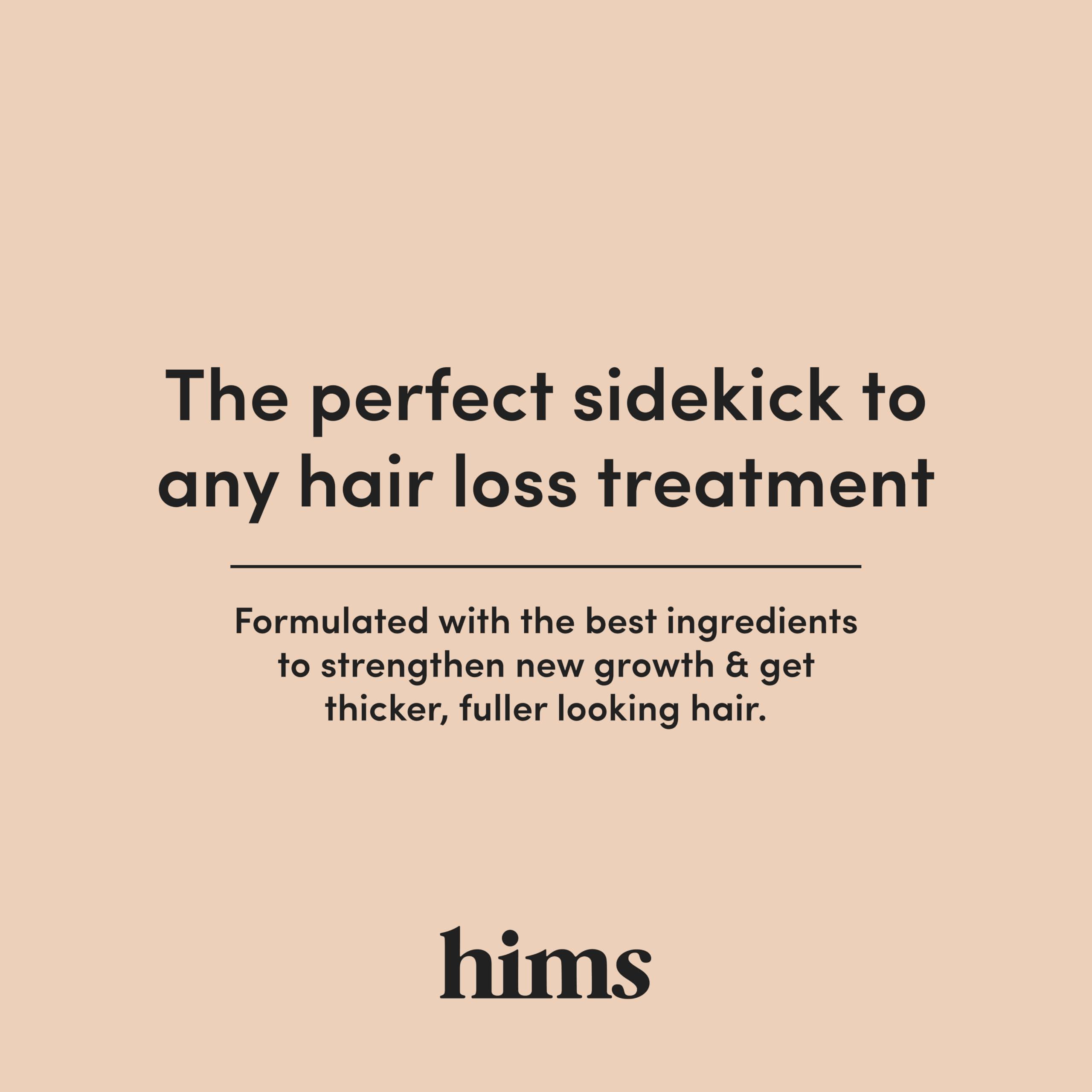 HIMS & HERS hims Thick Fix Shampoo & Conditioner Set - Thickening Shampoo and Conditioner with Saw Palmetto and Niacinamide - No Parabens or Sulfates, Vegan and Cruelty Free - Eucalyptus Grove, 2 Pack, 6.4 fl oz