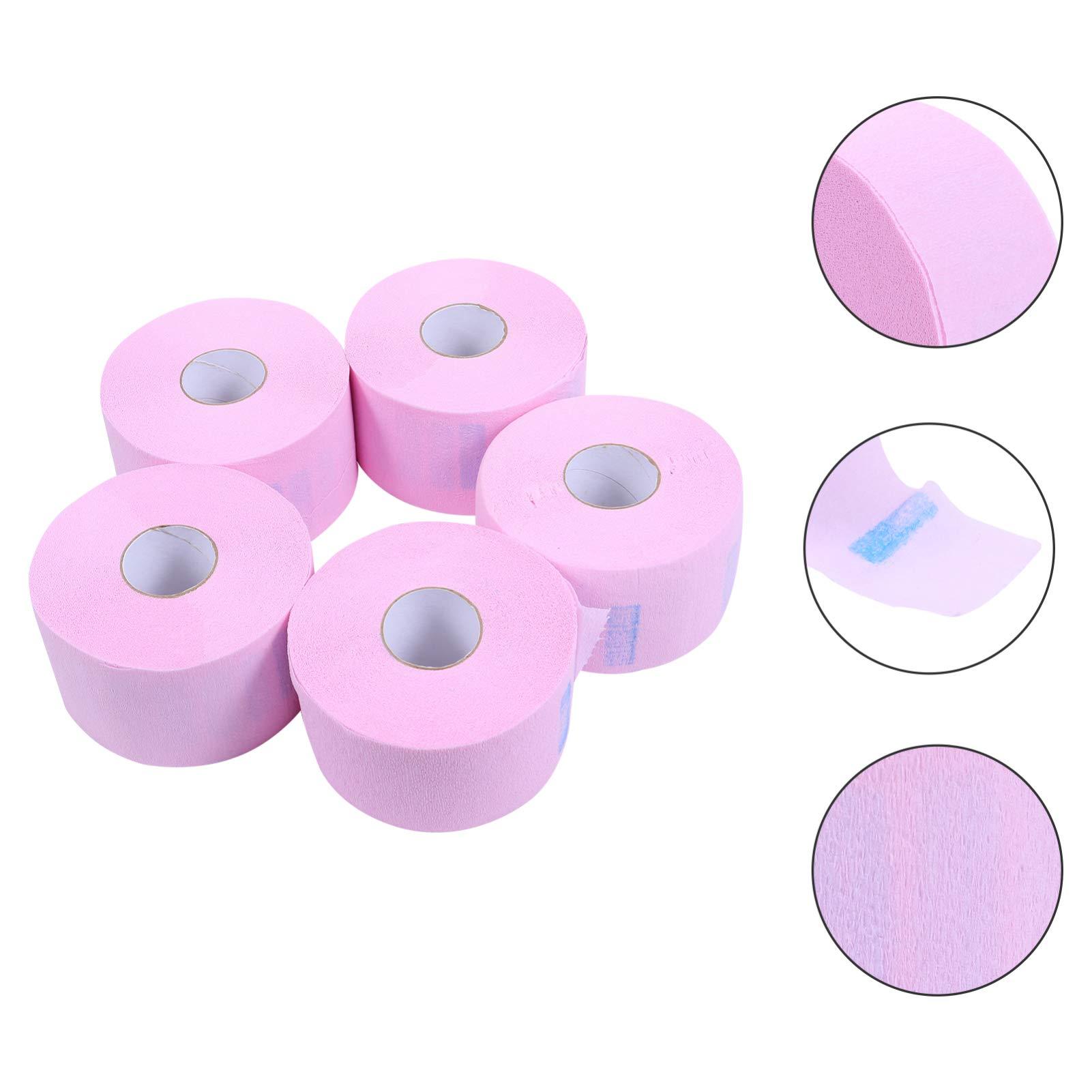 Beaupretty 5 Rolls Haircut Neck Wrap Neck Protection Papers Collar Paper for Hair Cutting Neck Paper Barber Hairdressing Tools Neck Covering Paper Neck Strip Salon Supplies