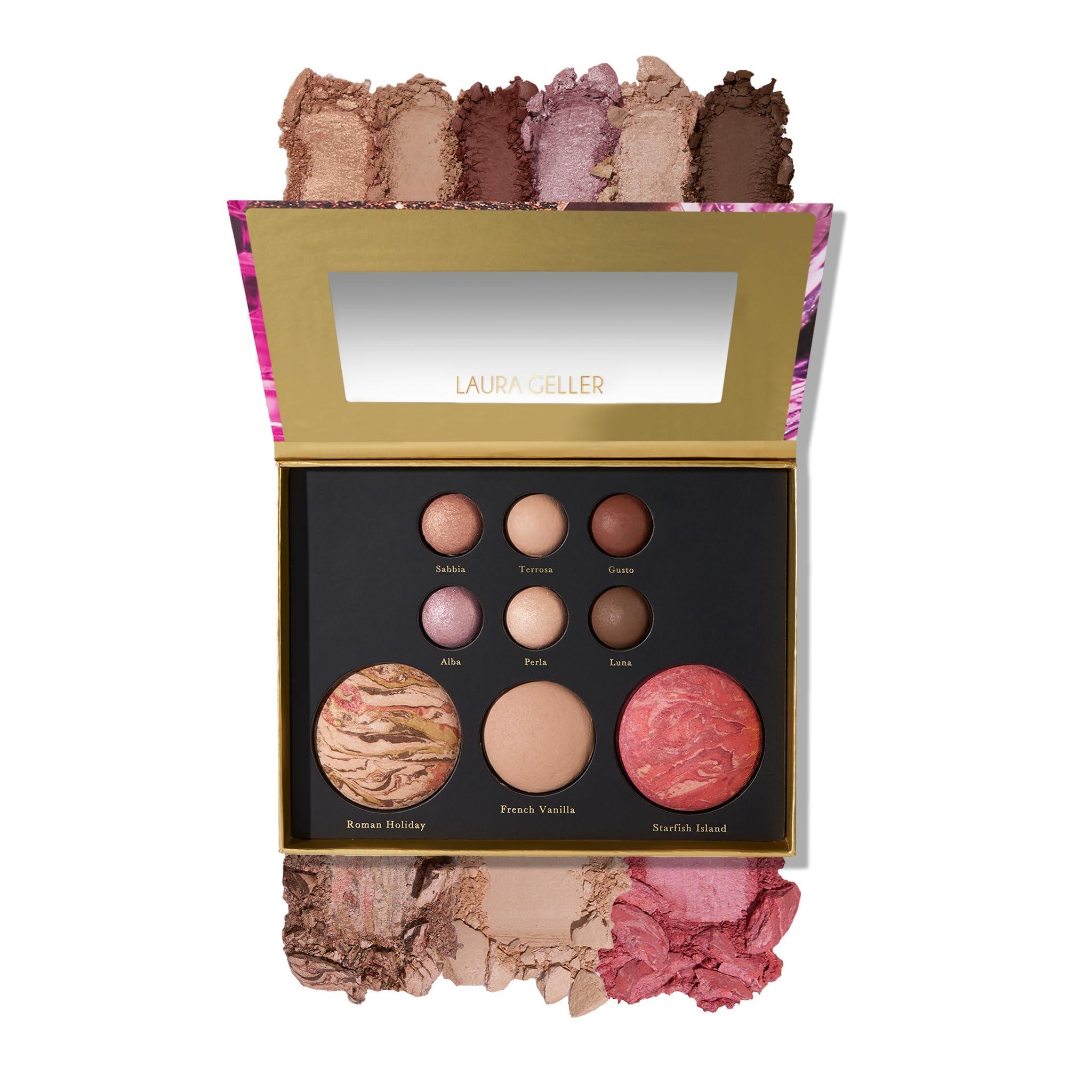 LAURA GELLER NEW YORK LAURA GELLER NEW YORK The Best of the Best Baked Palette - Tuscan Dreams - Full Size - Includes Bronzer, Blush, Highlighter and 6 Eyeshadows - Travel-Friendly