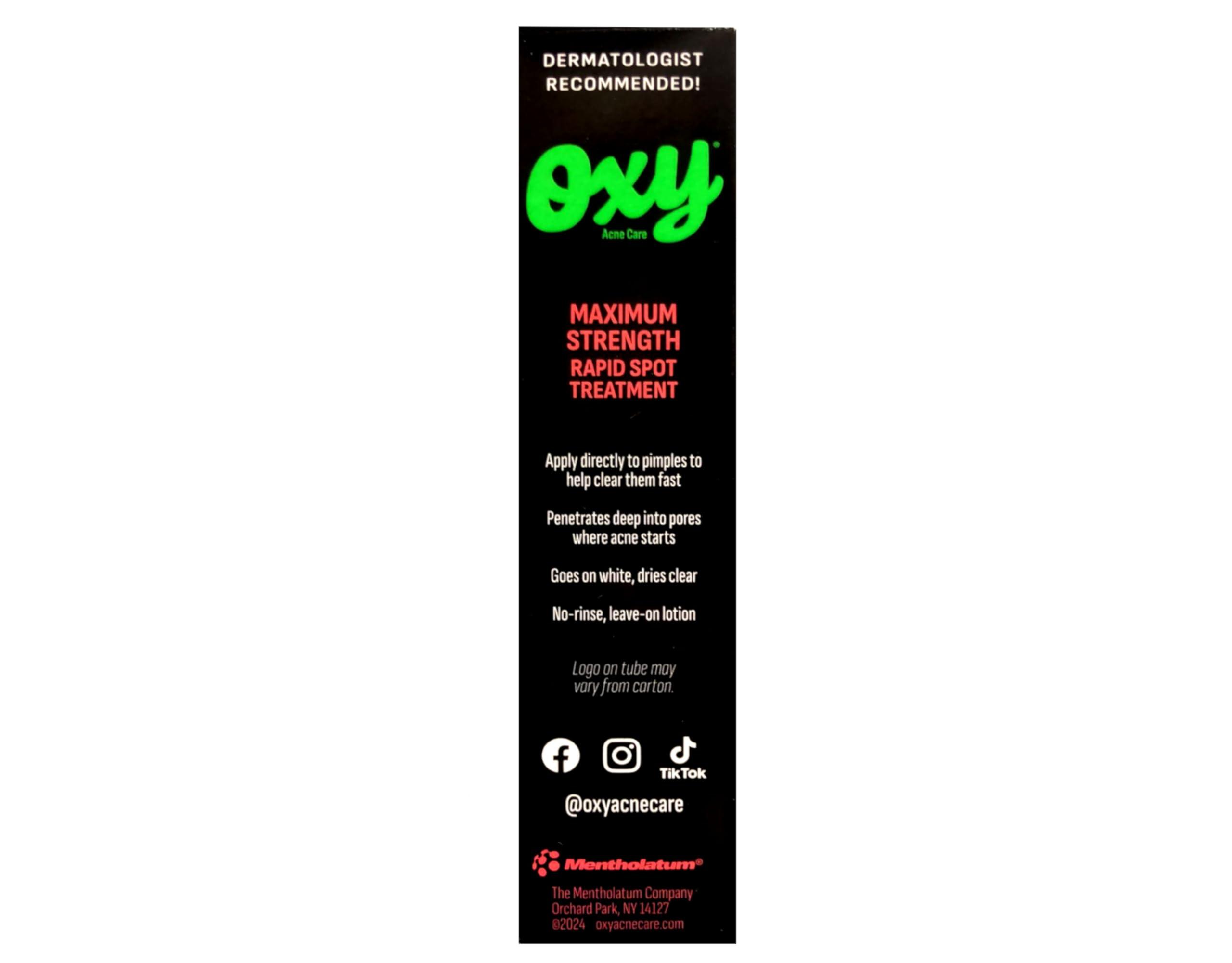 Unknown OXY Acne Medication Maximum Strength Rapid spot treatment 1 OZ (Pack of 2)