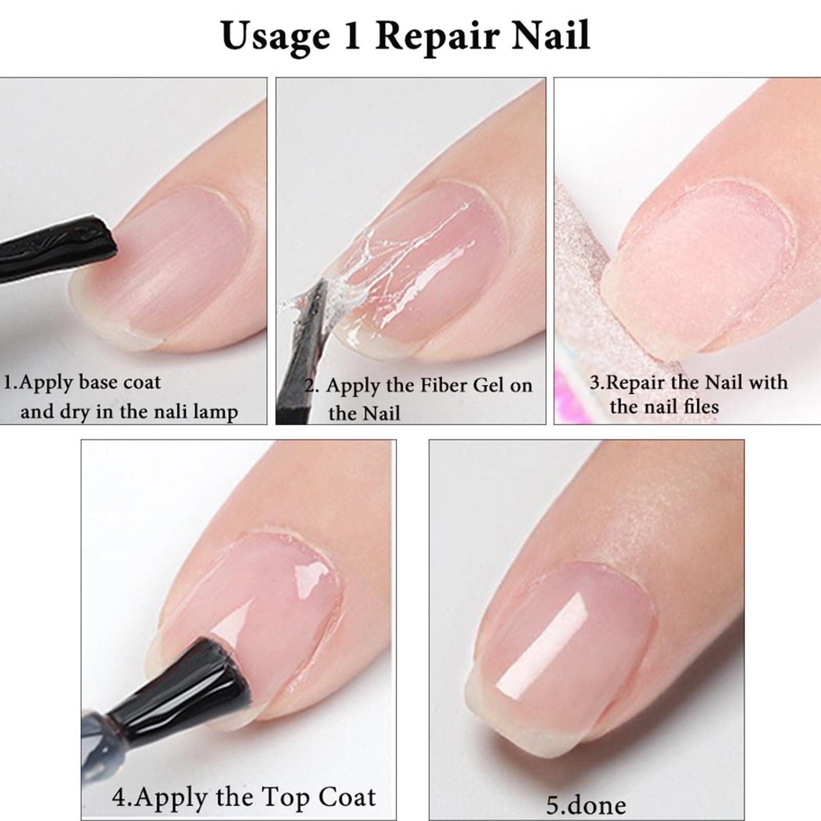 Generic Generic Nail Repair Protection Gel, Nail Repair Kit for Split Natural Nail, Broken Nail Repair Kit for Natural Nails (3PCS)