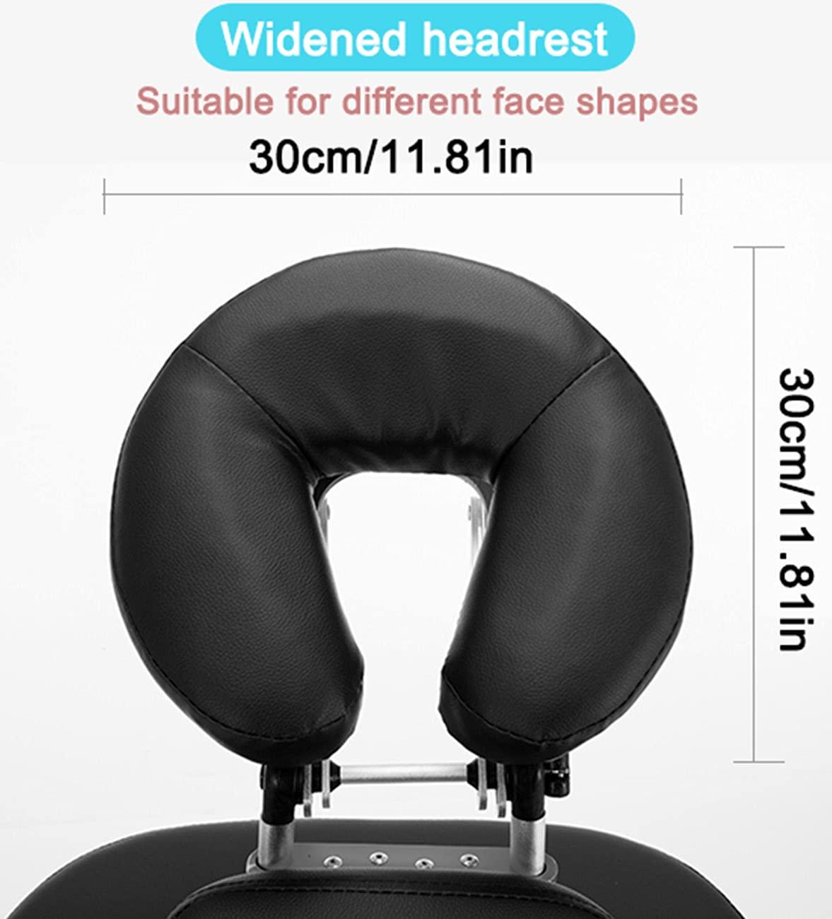 ERoomQ ERoomQ Portable Massage Chairs,Folding Tattoo Chairs,5Cm High-Density Sponge Height Adjustable Face Cradle Light Weight Travel Spa Seat