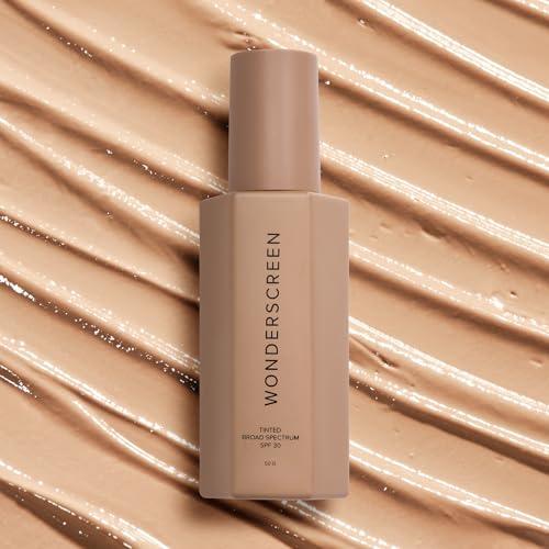 Dime DIME Beauty Tinted Glow Wonderscreen SPF 30, Mineral Sunscreen for Face with 19% Zinc Oxide, Tinted Moisturizer with SPF, 50 g (Shade 02)