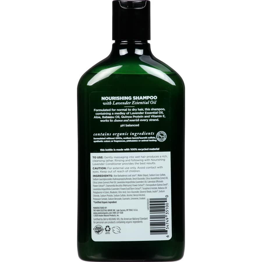 Avalon Organics Avalon Organics Revitalizing Lavender Shampoo, For Smooth, Shiny, Touchably Soft Hair For Normal To Dry Hair, 11 Fluid Ounces