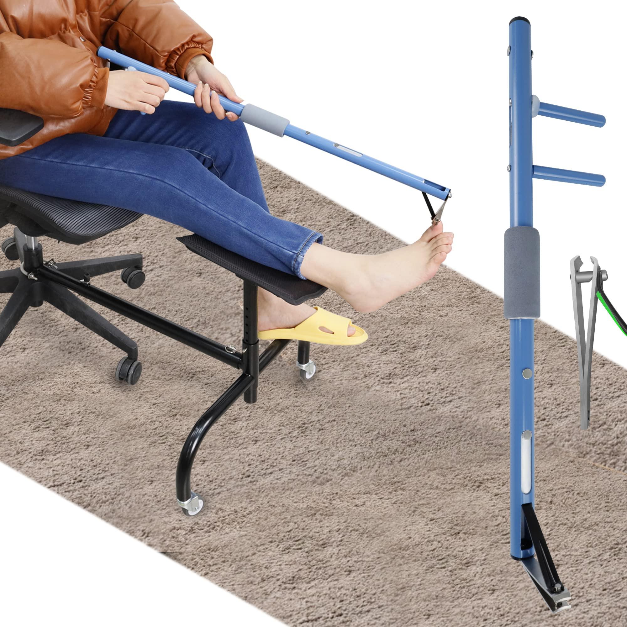 YehgoMade Long Handled Toenail Clippers for Seniors,Free Bending Toenails Clippers for enior Clipper for Elderly, Handicapped.Two Curved toenail Scissors(20 inch)