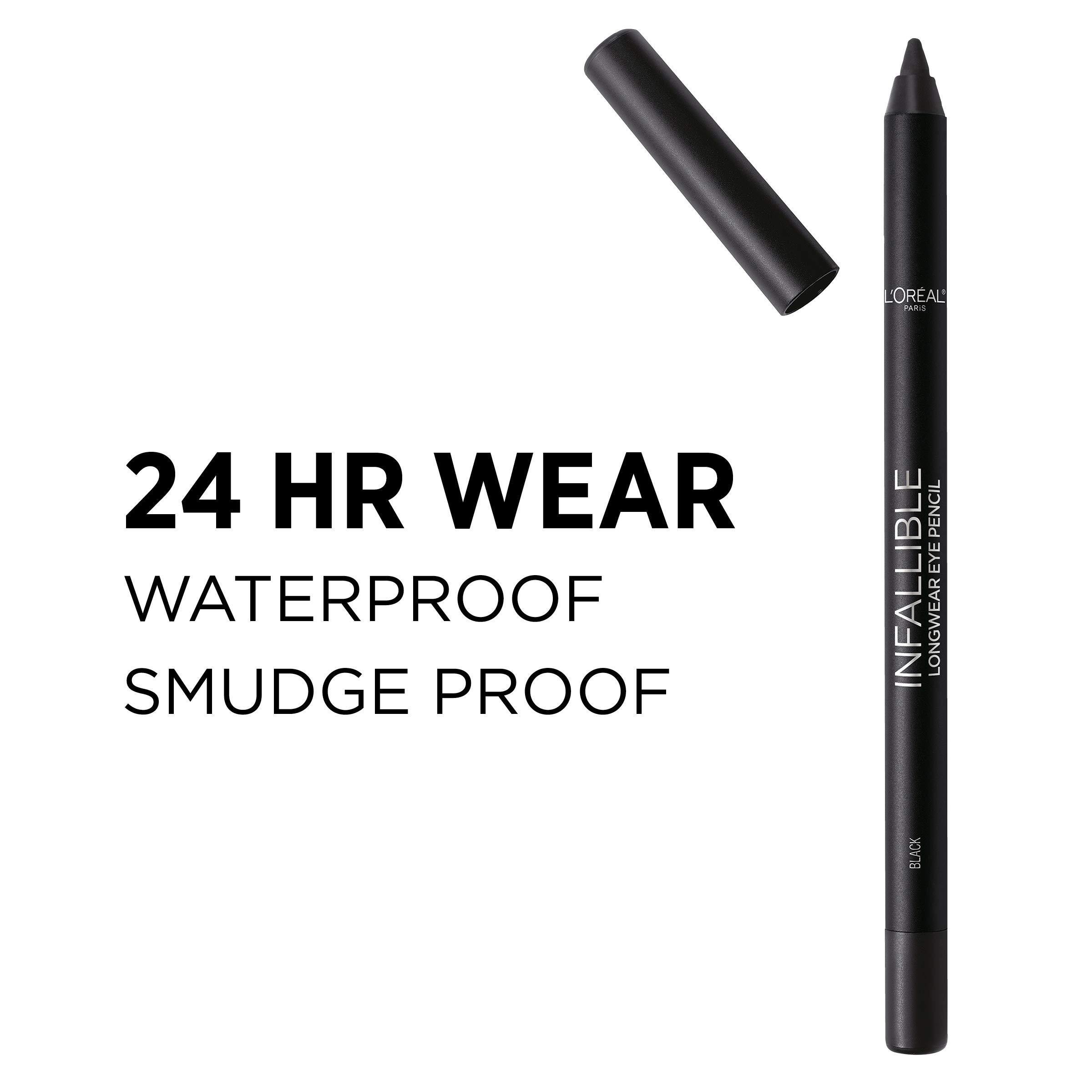 L'Oréal Paris L'Oreal Paris Makeup Infallible Pro-Last Pencil Eyeliner, Waterproof and Smudge-Resistant, Glides on Easily to Create any Look, Burgundy, 0.042 Oz.