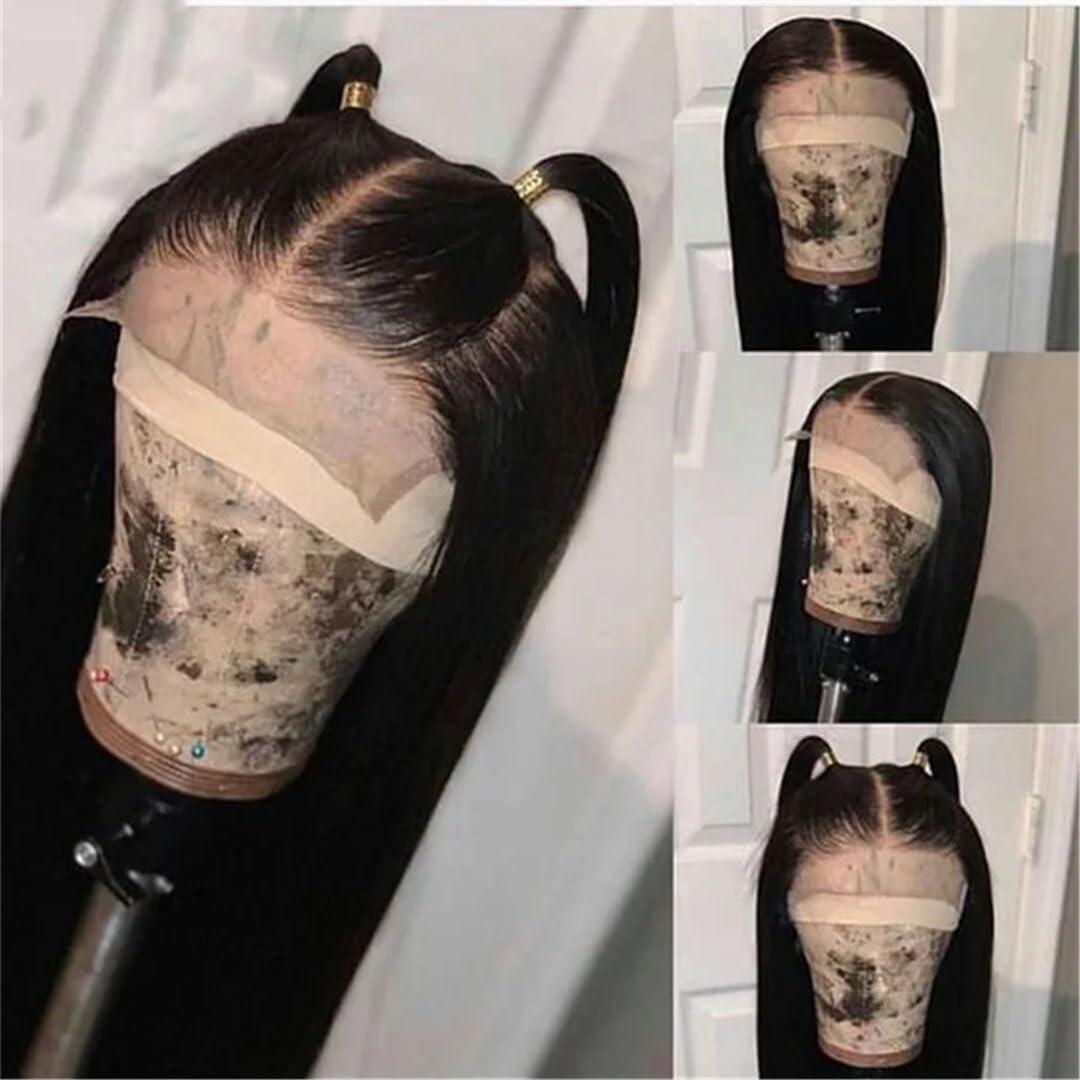 Generic 360 Lace Wig Pre Plucked With Baby Hair 250 Density Straight Lace Front Wig 360 Full Lace Wig Human Hair