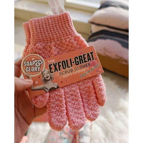 Soap & Glory Soap And Glory Super Exfoliating Scrub Gloves Smooth Your Body! One Size