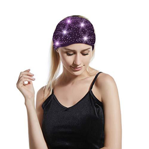 Bohend Bohend Boho Button Headband Wide Stretchy Daily Use Knotted Headwear Sport Athletic Yoga Gym Rhinestone Crystal Hair Accessories for Women and Girls(3pcs) (G)