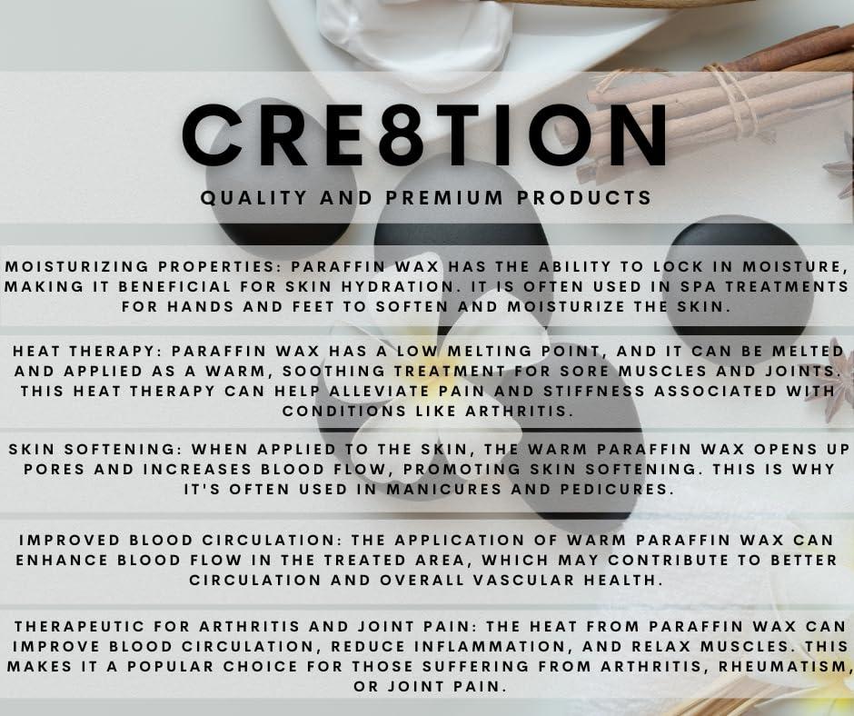 Tori + Mika Tori + Mika Paraffin Wax Refills by Creation: 6 lbs Lavender Scented Paraffin Wax Beads Blocks for Paraffin Bath, Paraffin Wax Machine Refills for Hand Feet Dry Skin, Deep Hydration Muscle Soothing