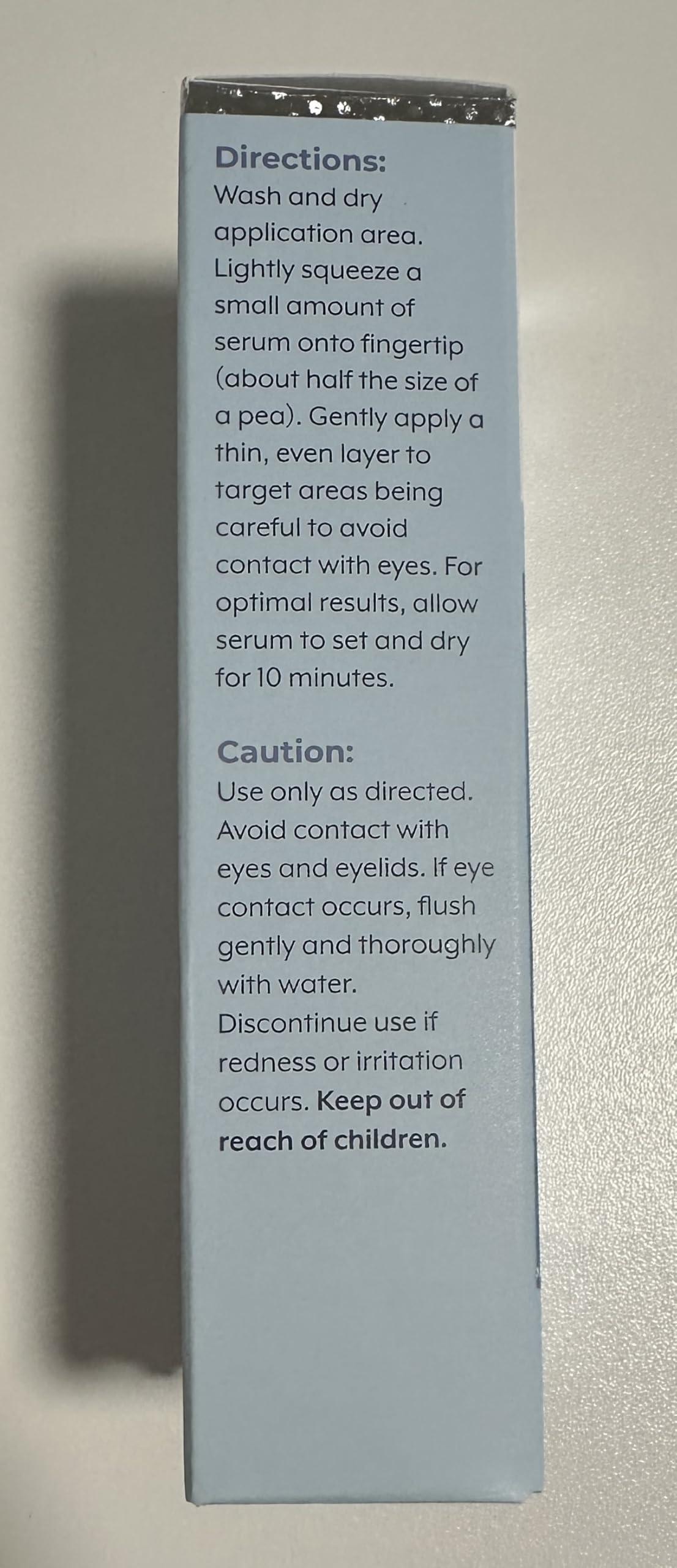 NinthAvenue Basics Plexa derm Rapid Reduction Wrinkle Serum - Reduces Under-Eye Bags, Wrinkles, Dark Circles, Fine Lines & Crow's Feet Instantly (2-Pack)