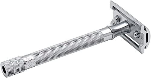 Merkur Merkur Long Handled Safety Razor, 1 Count, Silver