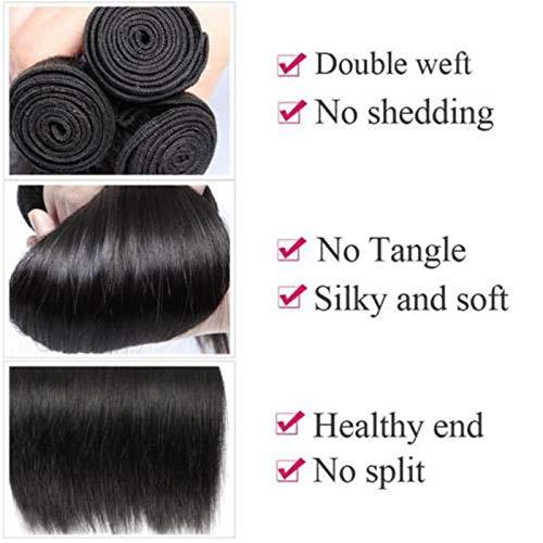 WM Beauty 3Bundle 300g 100% Brazilian Virgin Hair Straight Weave Human Hair Extension Weft (12 14 16)