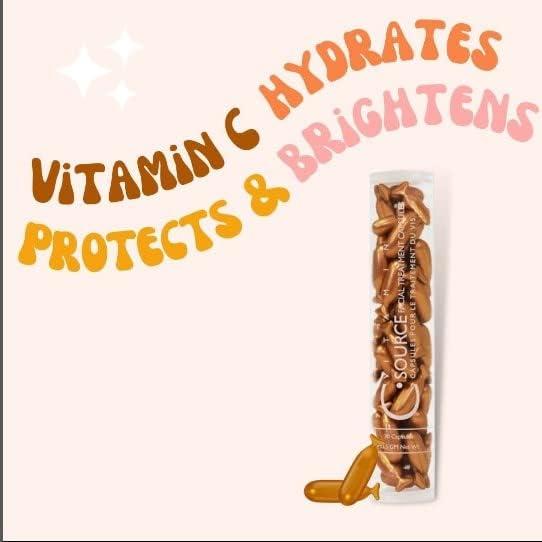 Adrien Arpel C-Source 12% Vitamin C Serum Capsules for Face by Adrien Arpel, Daily Facial Serum Helps Smooth Fine Lines and Wrinkles, Reduce Appearance of Dark Spots, 30 Capsules