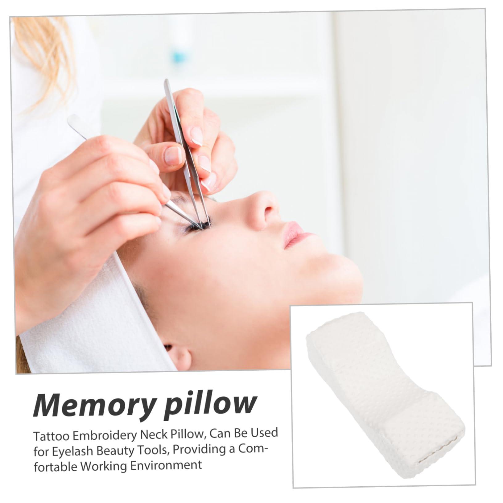 OSOLADY OSOLADY Eyelash Extension Pillow Lash Extension Neck Support Sofa Bed Sleep Pillow Eyelash Neck Pillow Low Profile Pillow U-Shaped Nail Pillow Plane Pillow Gel Pillow Lash Bed White Sponge