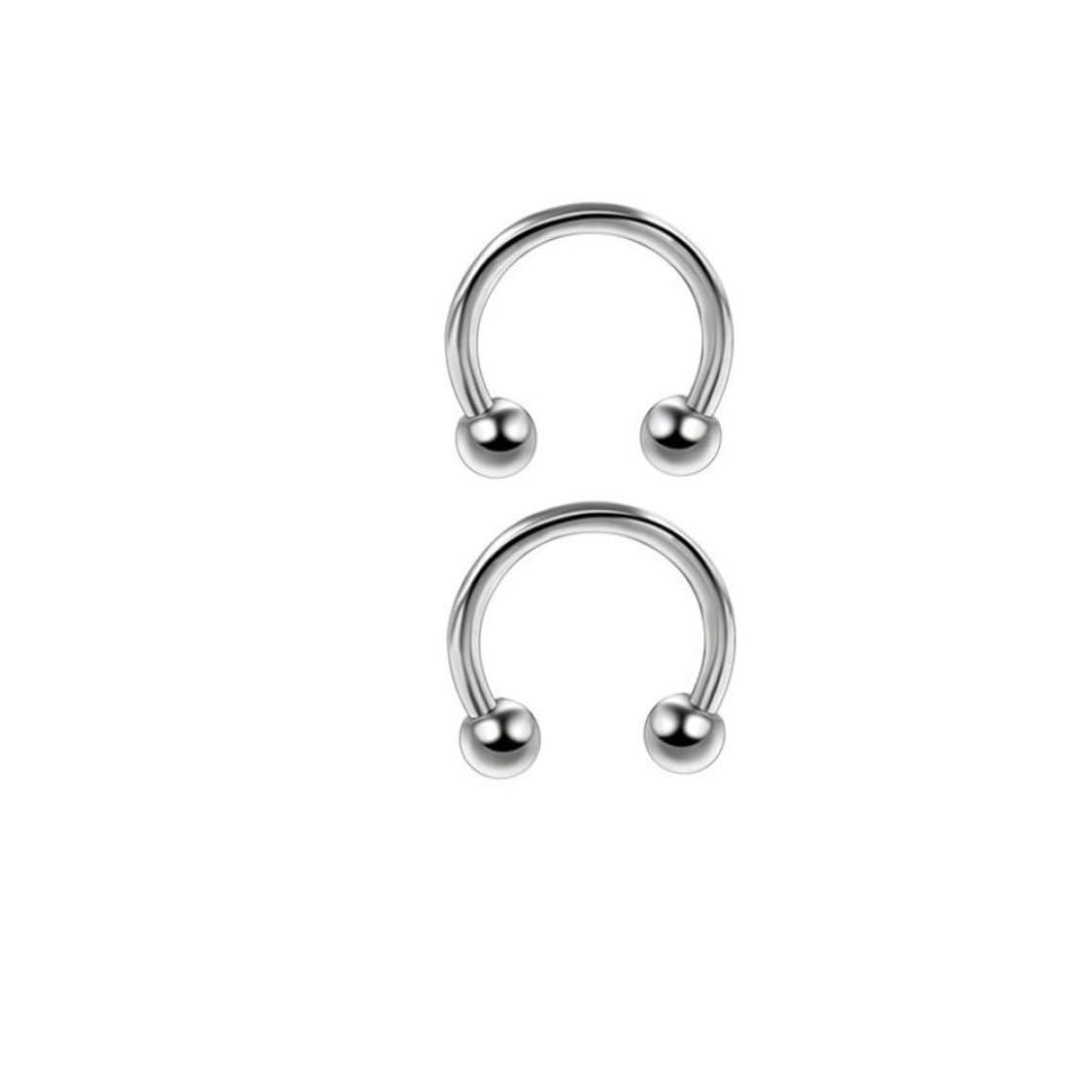 Pineeseatile Professional Piercing Kit Ear Nose Navel Nipple Piercing Set with Jewelry Needles Gloves Piercing Supplies 1Set