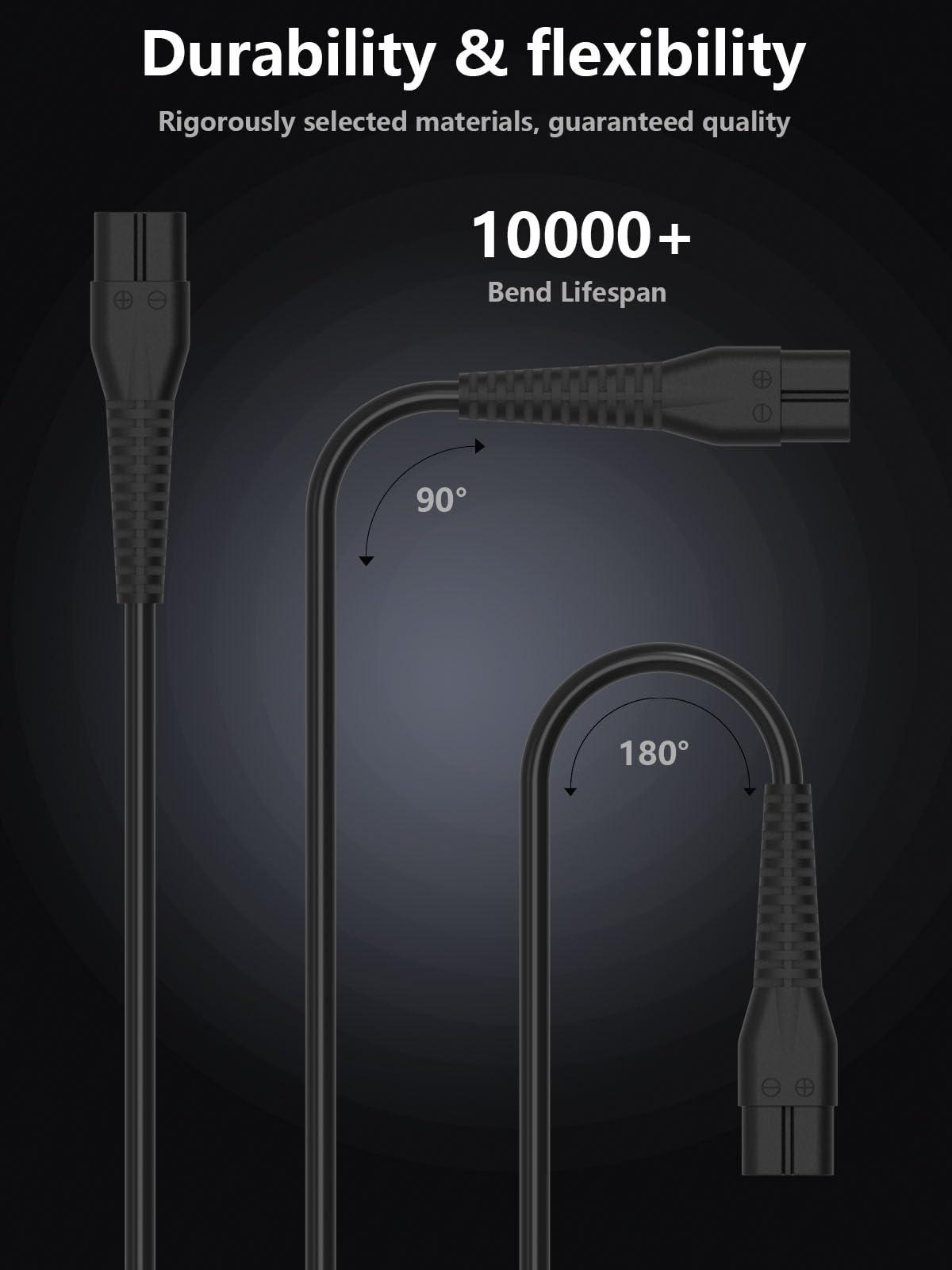 Mixyaceh Wahl Charger for Wahl 9649 Wahl Color Pro Cordless Rechargeable Hair Clipper & Trimmer Replacement Black 3.5V 1A Wahl Clipper Charger Cord Long 6FT- AC Adapter UL Listed