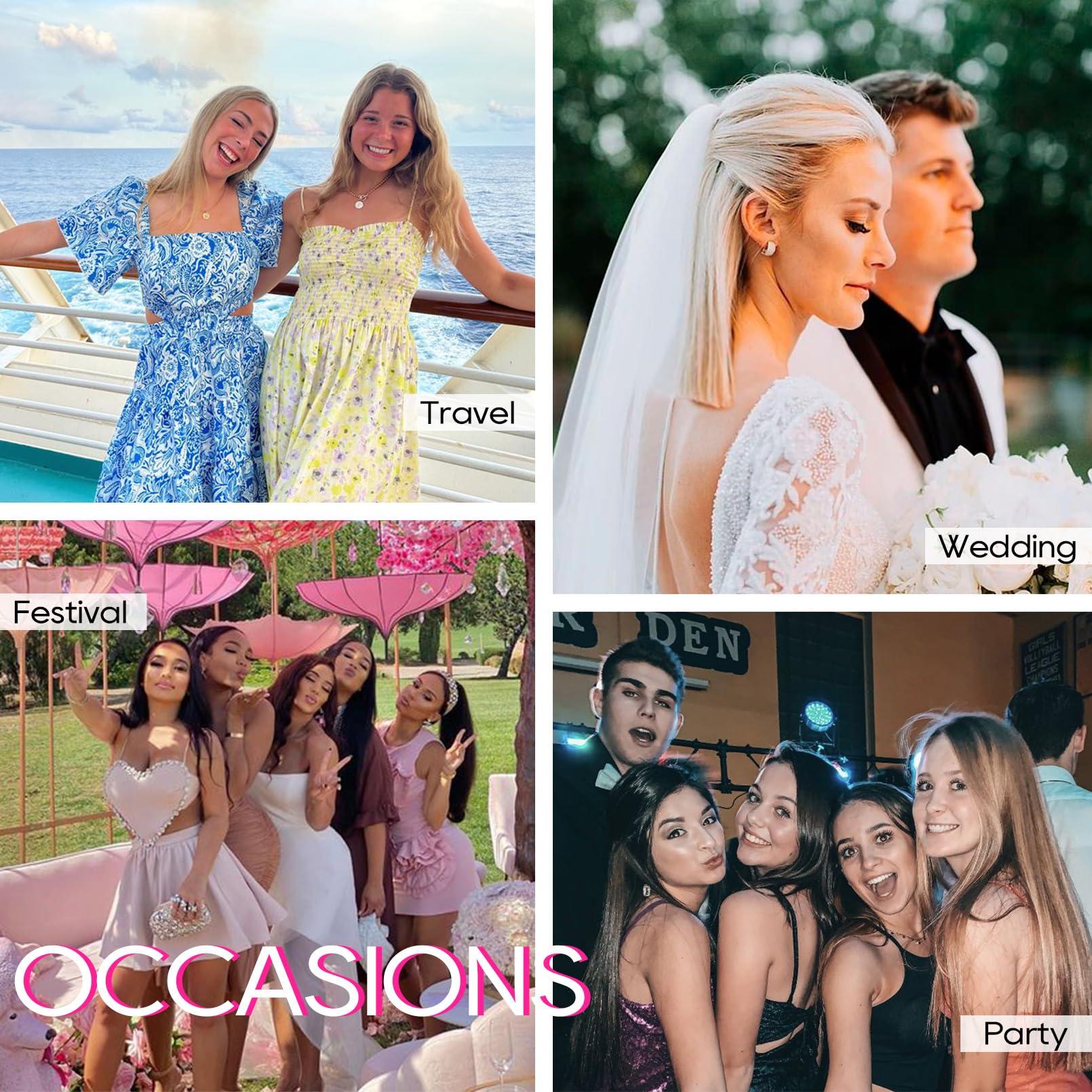 REECHO REECHO Invisible Wire Hair Extensions with Thinner Softer Lace Weft 12\" Short Straight Clips in Secret Hairpiece for Women 12 Inch (Pack of 1) - Honey Blonde with Highlights