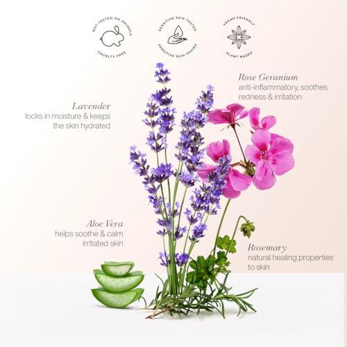 Organic Works Organic Works Daily Hydration Hand and Body Lotion - Enriched with Vitamin E, Cocoa Butter Lotion for Skin Hydration - Lavender - 10.14 oz