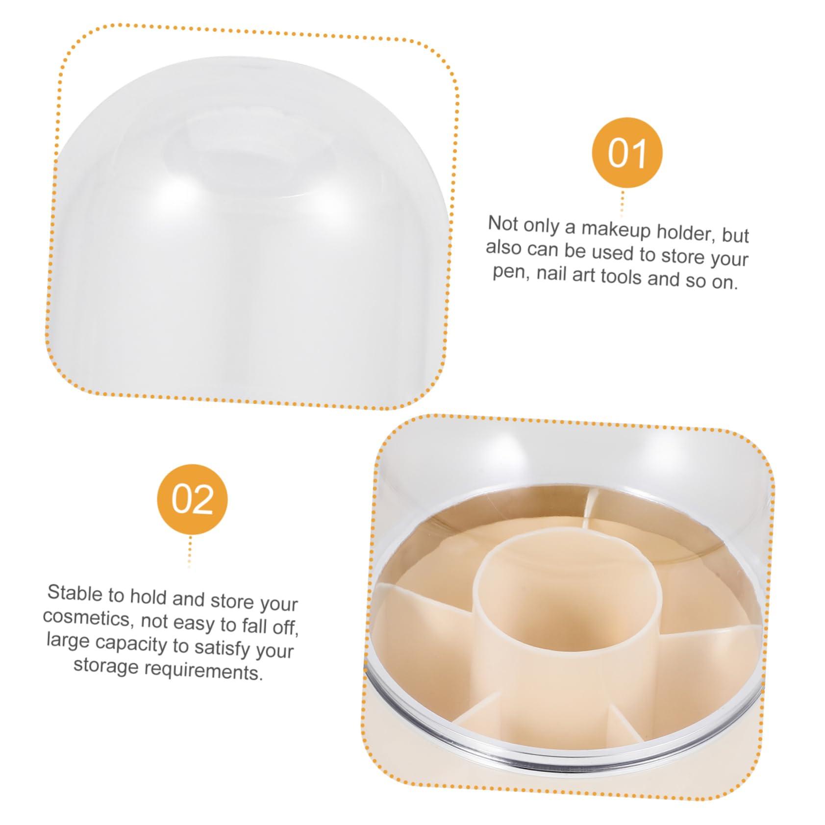 CAXUSD CAXUSD 360 Covered Makeup Brush Cup with Lid Makeup Organizer with Lid The Pet Makeup Organizer Brush Makeup Organizer