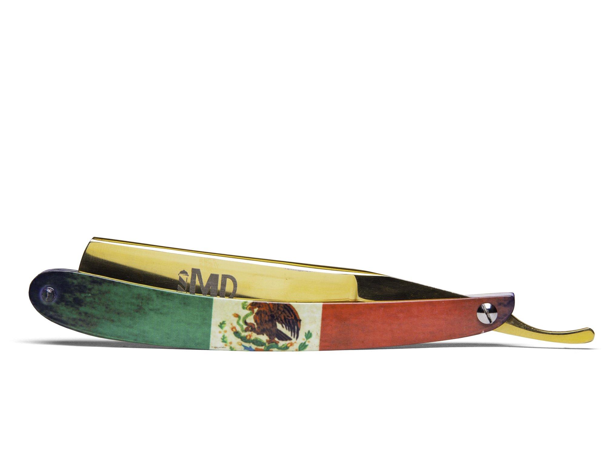 MD Barber ~SHAVE READY~ MD Mexico Straight Razor (Gold)