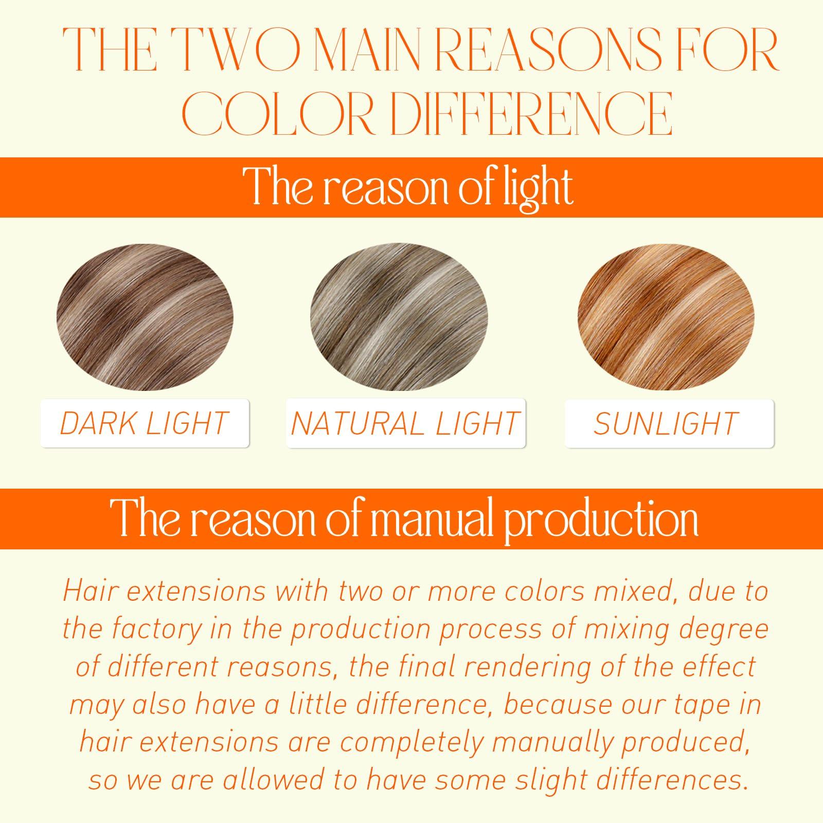 Full Shine Full Shine Human Hair Extensions Tape in Color 2 Dark Brown Fading to 60 Blonde And Brown Tape in Hair Extensions Real Human Hair 18 Inch Seamless Tape in Extensions Double Sided Tape 50Gram 20Pcs