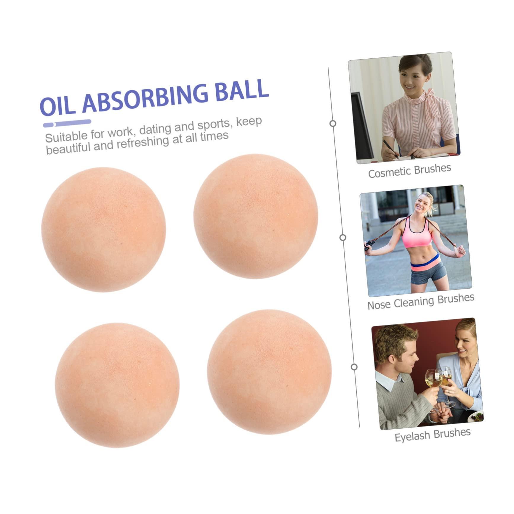 FOMIYES FOMIYES 4pcs Volcanic Removing Ball Facial Rollers Face Tools for Skincare Beauty Tools Facial Oil Remover Oily Skin Oil Control Roller Reliable Oil Absorbing Ball Beige