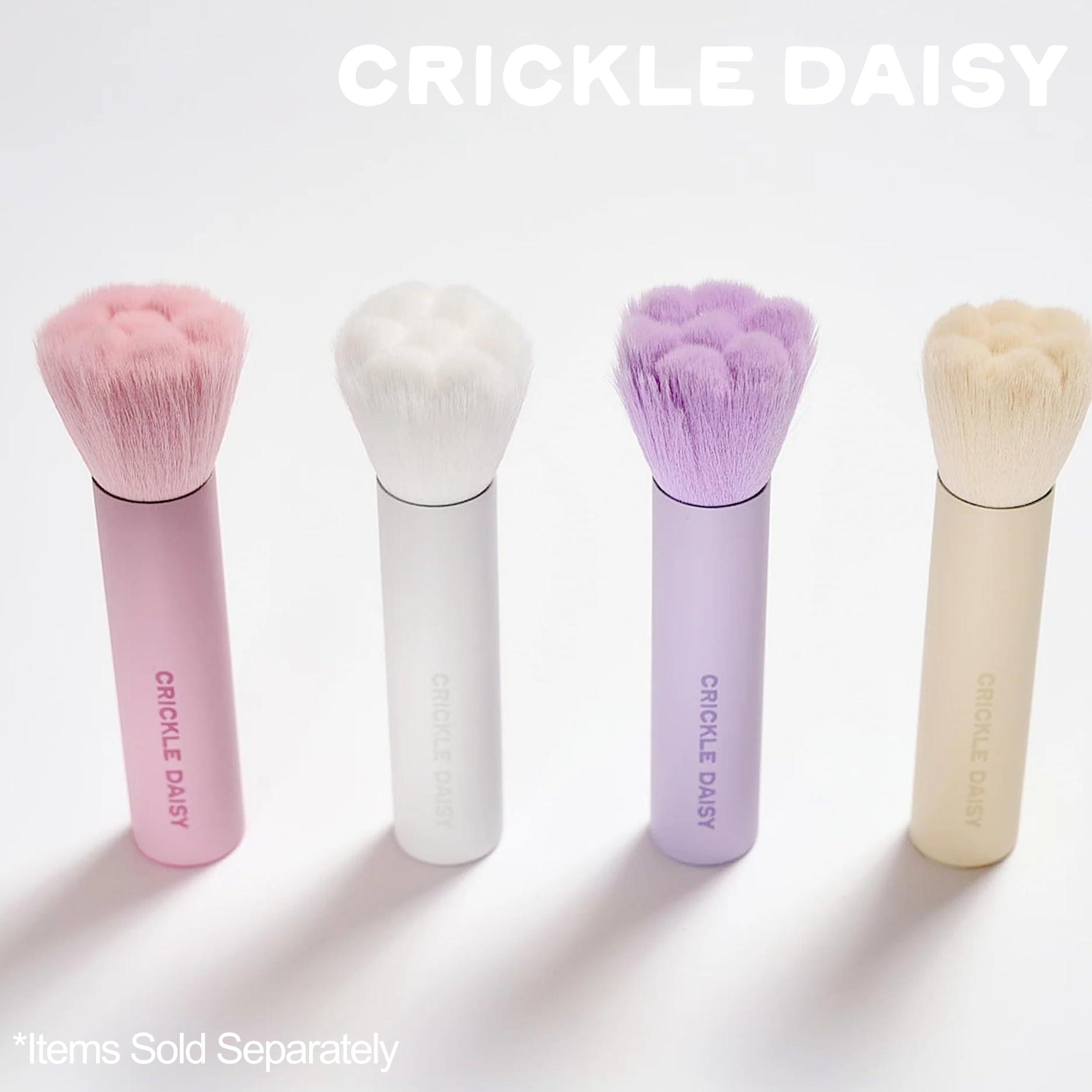Crickle Daisy CRICKLE DAISY Bloom Baby Powder Brushes - Ultra-Soft Vegan Fibers, Foundation Blending Brush, Highlight Your Skin\'s Natural Beauty - Perfect for Makeup Powder Application, Blush, Lavender Scented