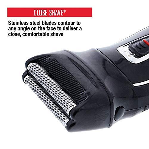 XTREME DIGITAL LIFESTYLE ACCESSORIES Barbasol Rechargeable Electric Foil Shaver with Stainless Steel Blades and Pop Up Trimmer