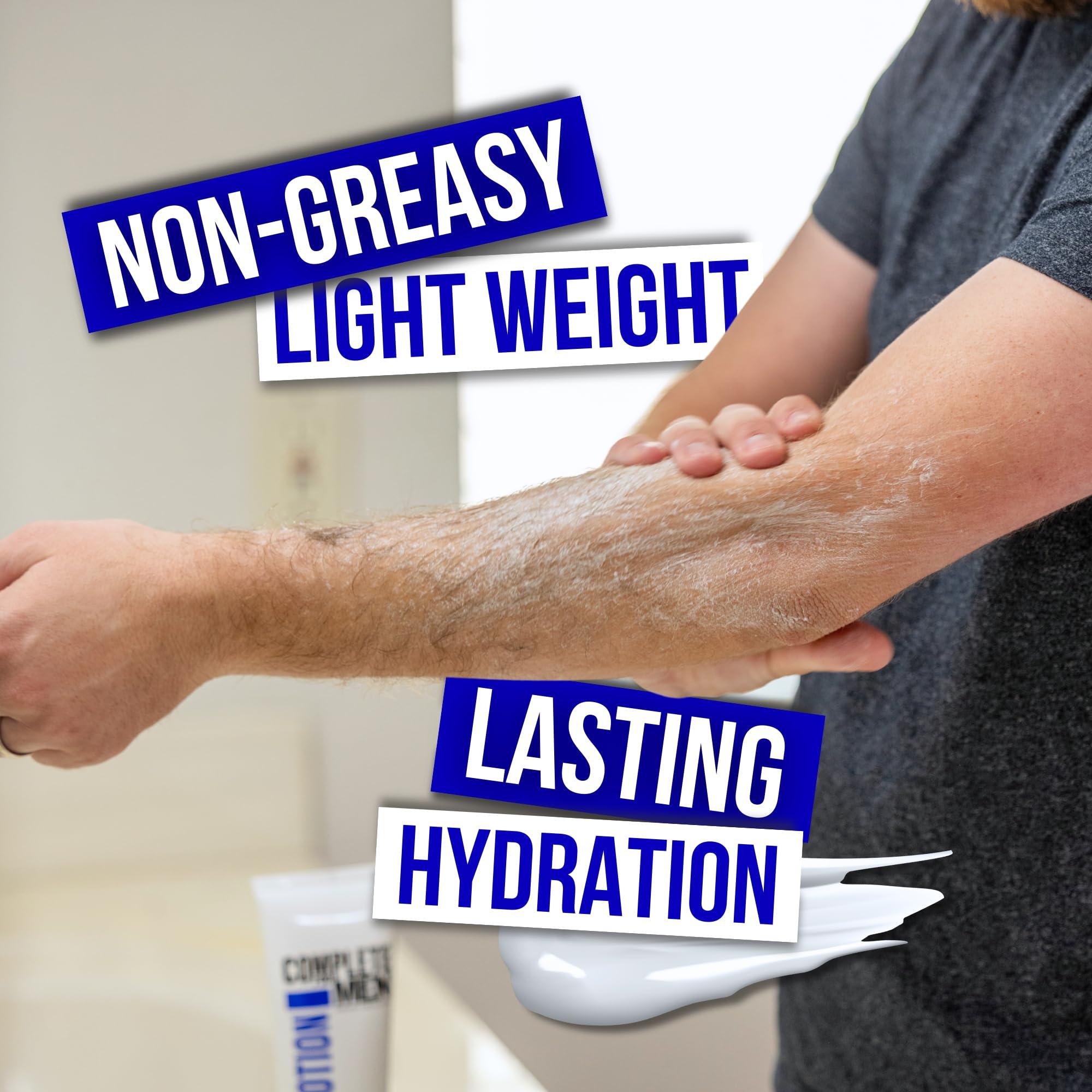 COMPLETE FOR MEN COMPLETE FOR MEN - Body Lotion for Men, for Dry Skin: Non-Greasy Hand & Body Moisturizer with Shea Butter, Aloe Vera, 24 Hour Hydration, Mens Lotion for Dry Skin